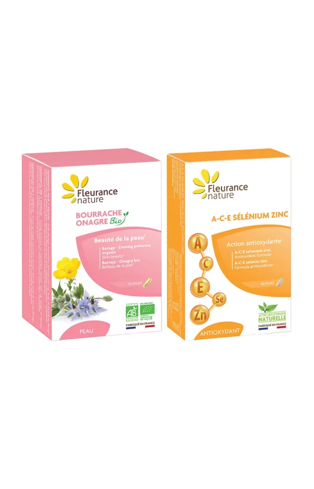Cures peau parfaite – Sélénium, zinc & bourrache – VIsage – 2 x 1 mois
