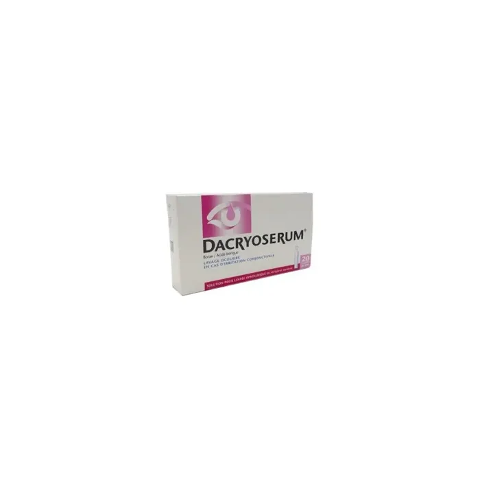 Dacryoserum Solution Pour Lavage Ophtalmique 20 Recipients Unidoses de 5ml