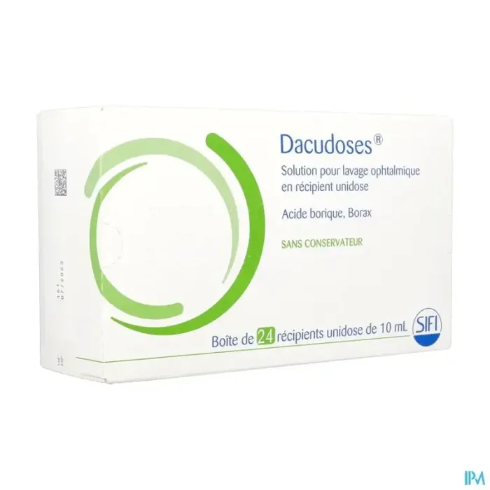 Dacudoses solution pour lavage ophtalmiq unidose 10ml 24
