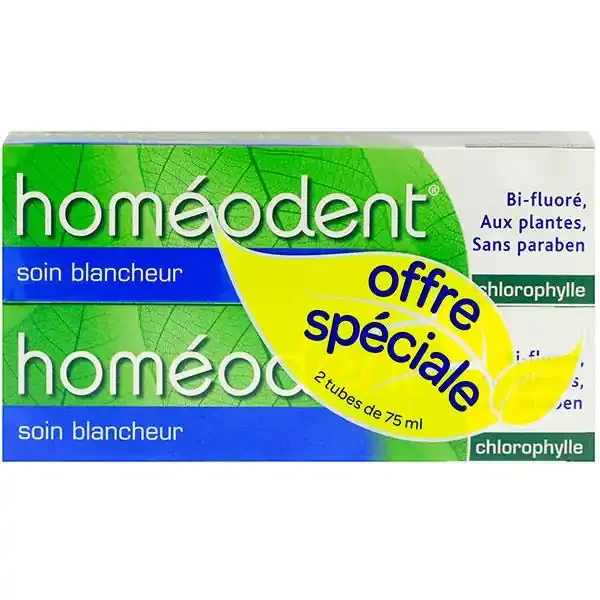 Dentifrice blancheur chlorophylle 2x75ml