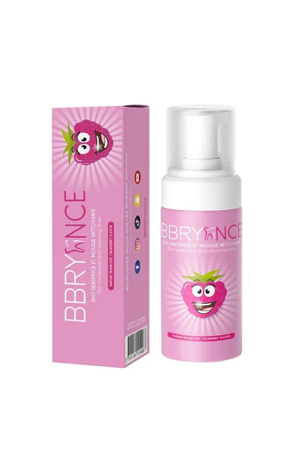 Dentifrice mousse blancheur – Framboise – 50 ml