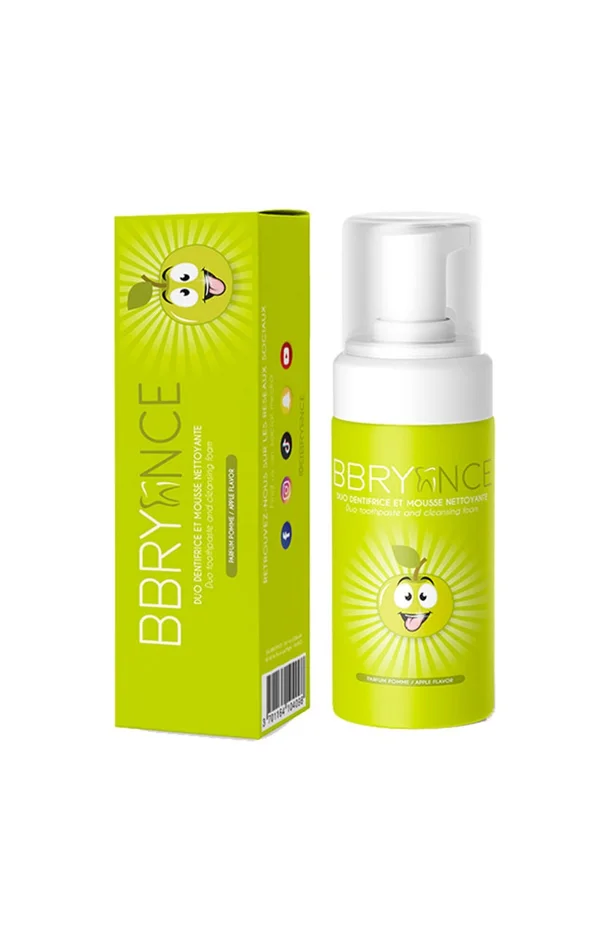 Dentifrice mousse blancheur – Pomme – 50 ml
