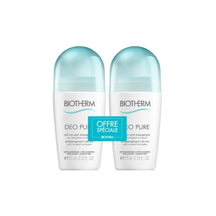 DEO PURE DUO ANTI TRANSPIRANT 2X 75ML BIOTHERM