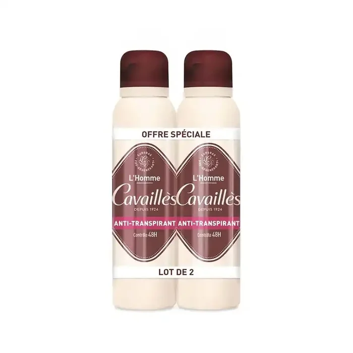 DEODORANT L‘HOMME ANTI-TRANSPIRANT LOT DE SPRAYS DE 150ML ROGE CAVAILLES