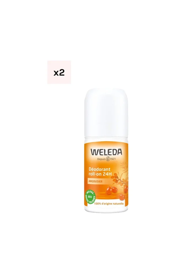 Déodorants roll-on 24h bio – Argousier – 2 x 50 ml