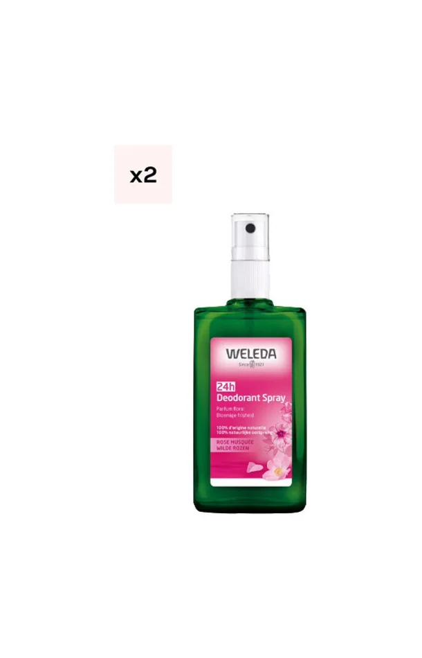 Déodorants sprays – Rose – 2 x 100 ml