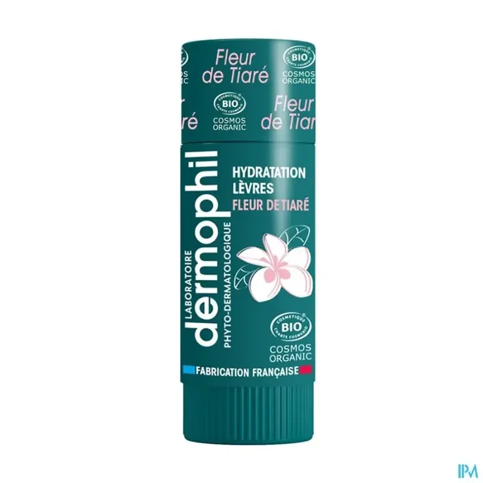 Dermophil indien bio stick levres protection levres gout fleur de tiare 4g