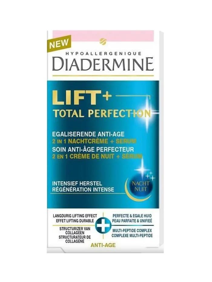 Diadermine Lift+ Crème de Nuit Total Perfection + Sérum – 1 pièce