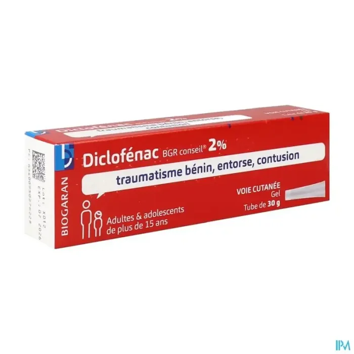 Diclofenac bgr conseil 2% gel 30g