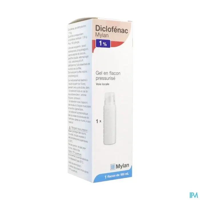 Diclofenac viatris 1% gel flacon pressurise 100ml