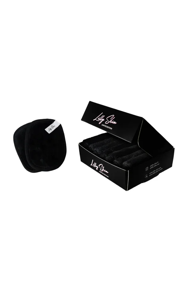 Disques démaquillants réutilisables XL – Black Edition – 7 unités