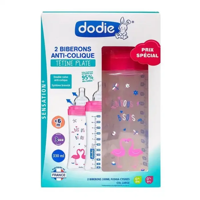 Dodie Bib 330ml T Pla3 Fus Cyg2