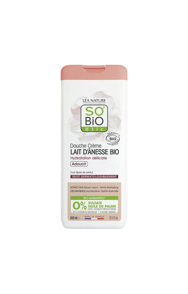 Douche crème bio hydratante – Lait d’ânesse