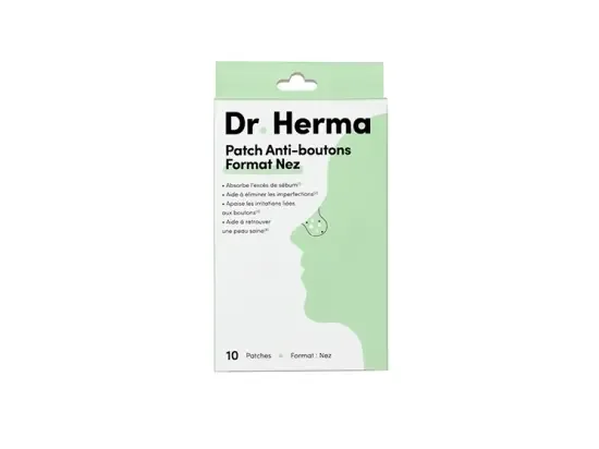 Dr.Herma Patch Anti-Boutons Format pour le Nez – 10 patchs