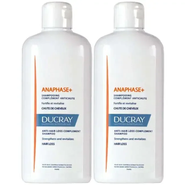 Ducray anaphase+ shampooing complément anti-chute 2x400ml