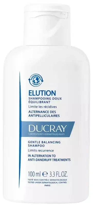 Ducray Elution Shampooing Doux Équilibrant Antipelliculaire 100 ml