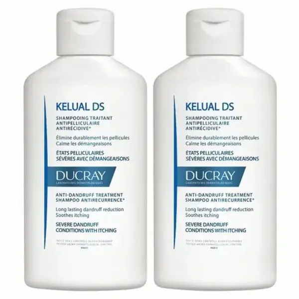 Ducray Kelual DS Shampooing Pelliculaires Sévères 2×100 ml