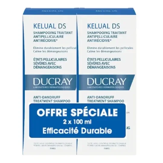 Ducray kelual ds shampooing traitant états pelliculaires sévères lot de 2