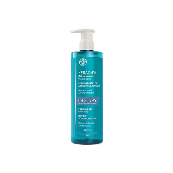 Ducray keracnyl gel moussant visage & corps 400ml