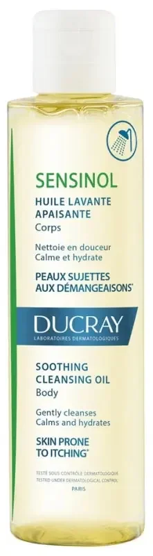 Ducray Sensinol Huile Lavante Apaisante – Visage et Corps 200 ml
