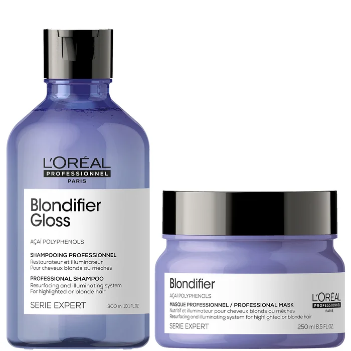 Duo de Shampooing et Masque Blondifier Gloss Serie Expert L'Oréal Professionnel Paris
