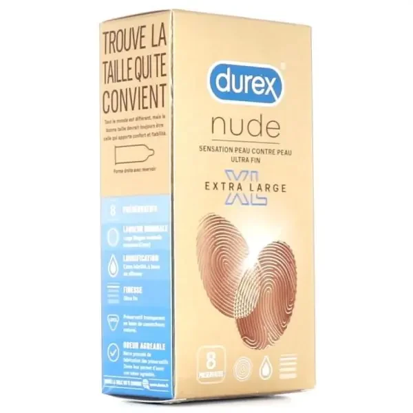 Durex – Nude XL – 10 préservatifs