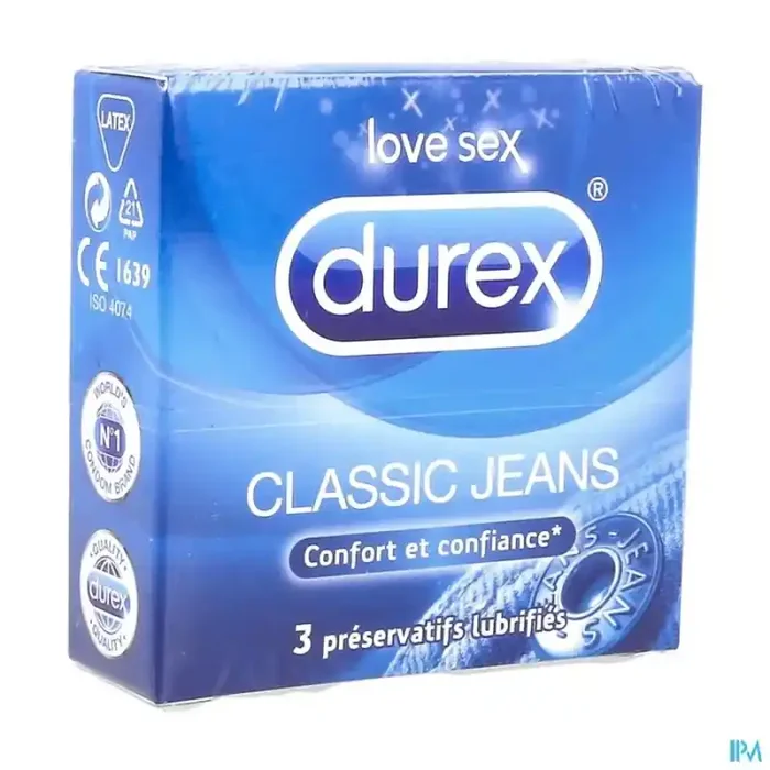 Durex classic jeans preservatif 3