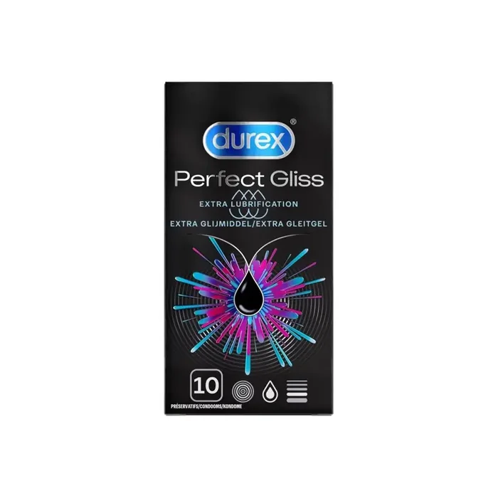 Durex Perfect Gliss extra lubrification 10 preservatifs