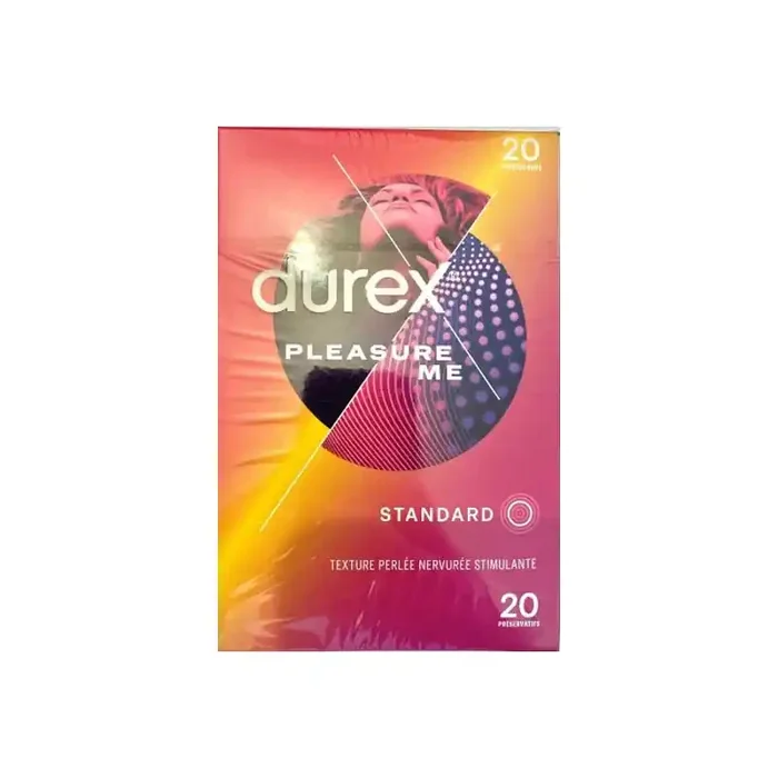 Durex Pleasure Me texture perlee 20 preservatifs