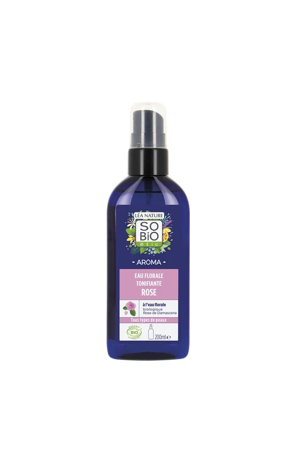 Eau florale tonifiante & revitalisante bio – Rose – Visage