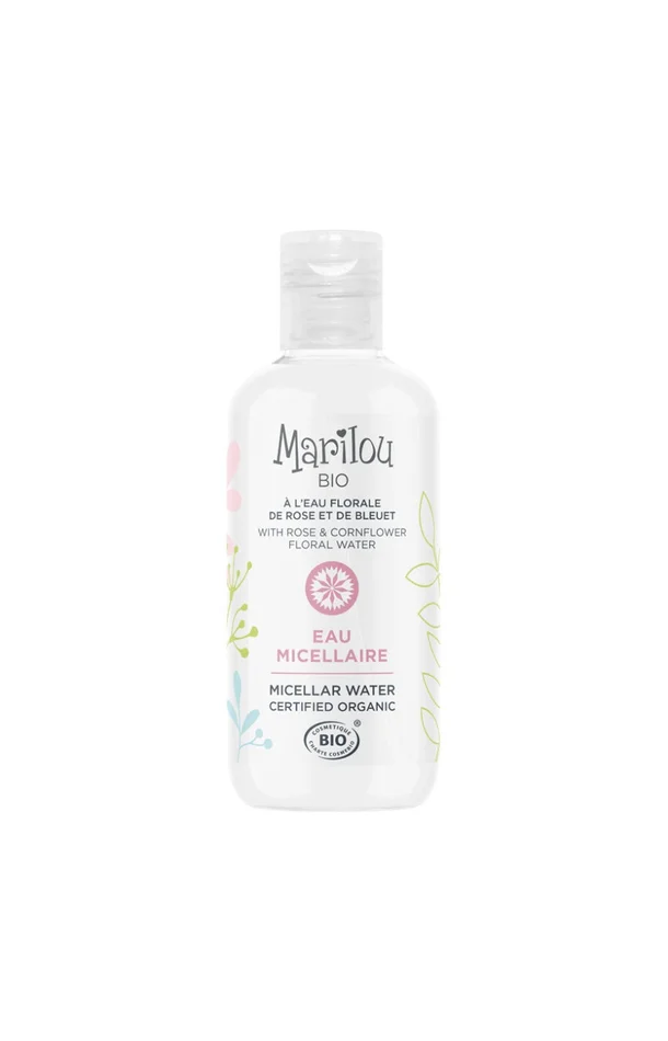 Eau micellaire bio – Eau florale de rose & de bleuet – Visage – 250 ml