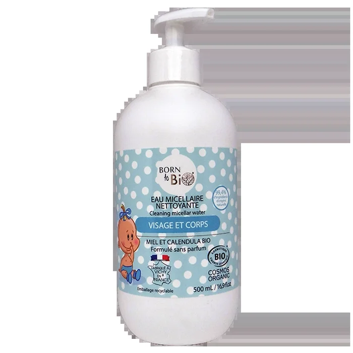 Eau Micellaire Nettoyante pour Bébé 500mL – Certifiée bio
