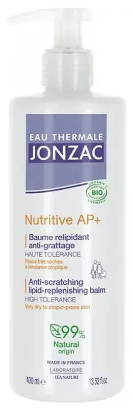 Eau Thermale Jonzac Nutritive AP + Baume Relipidant Intensif Peaux Très Sèches Bio 400 ml