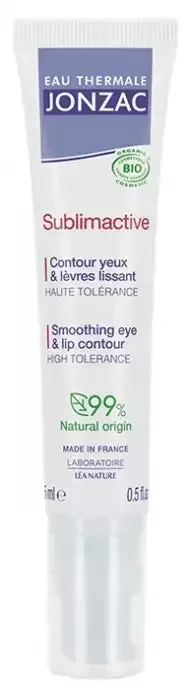 Eau Thermale Jonzac Sublimactive Contour Yeux et Lèvres Lissant Toutes Peaux 15 ml