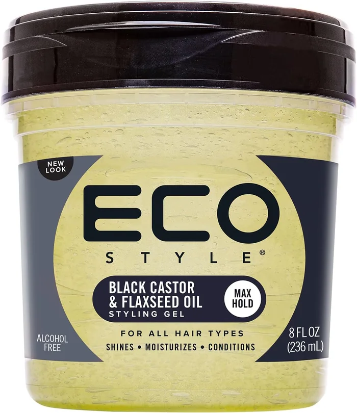 Eco gel black castor & flaxseed gel 8oz
