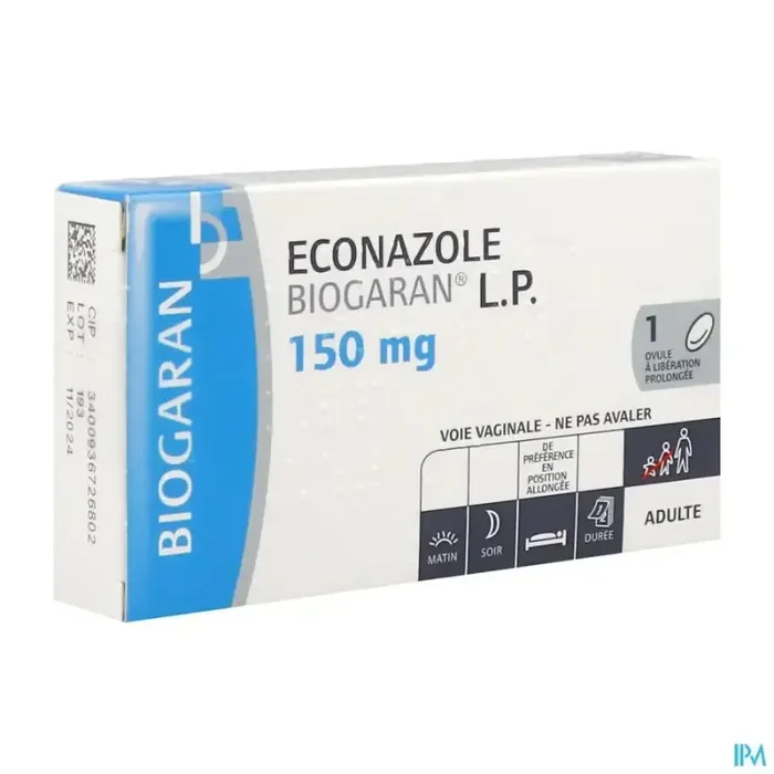 Econazole biogaran lp 150mg ovule lib prolongee 1