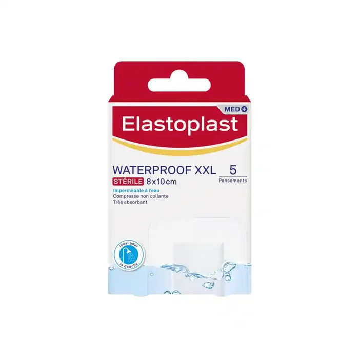Elastoplast Waterproof XXL 5 pansements steriles 8x10cm