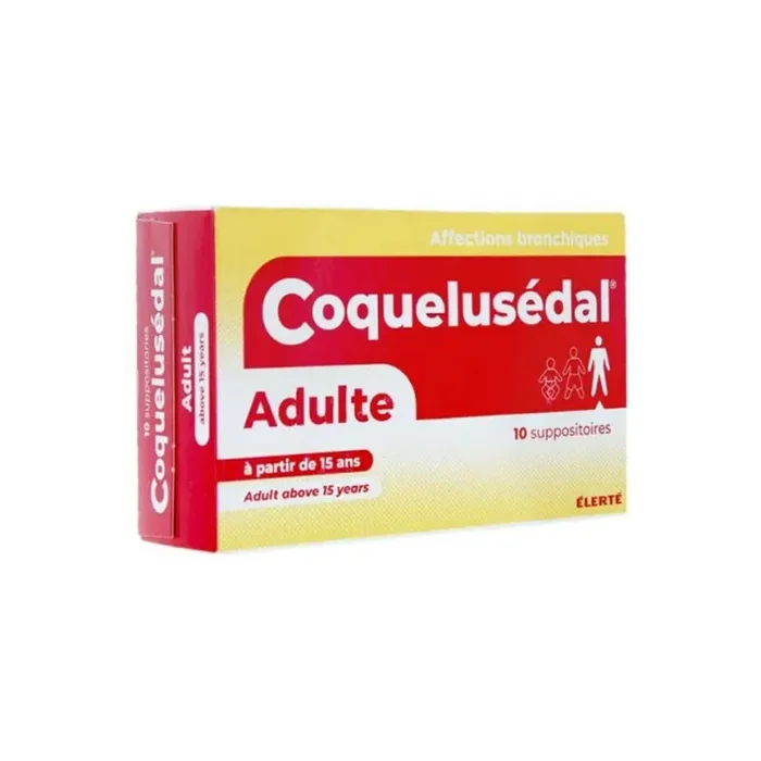 Elerte coquelusedal adultes 10 suppositoires