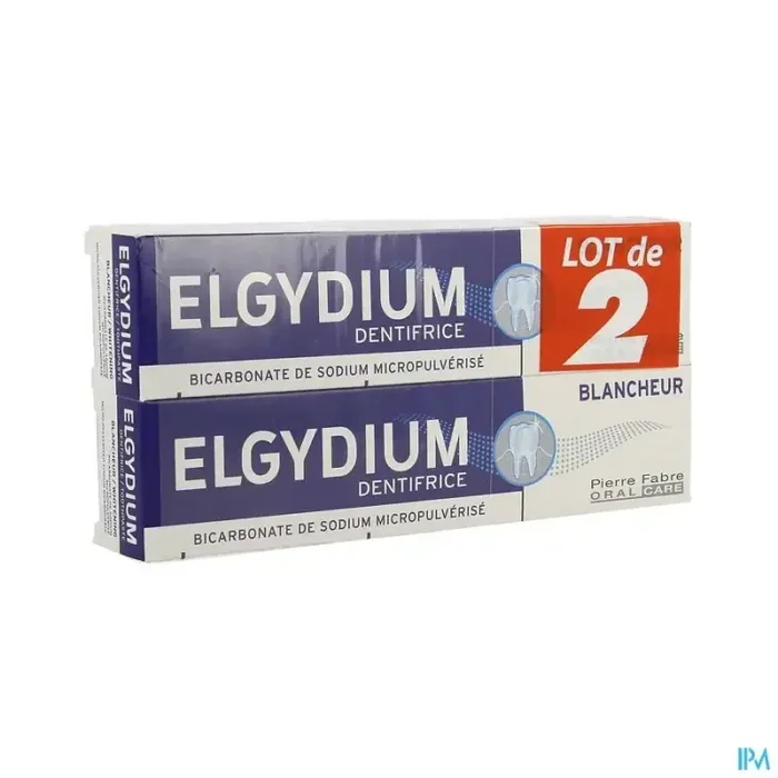 Elgydium blancheur dentifrice 75ml x2