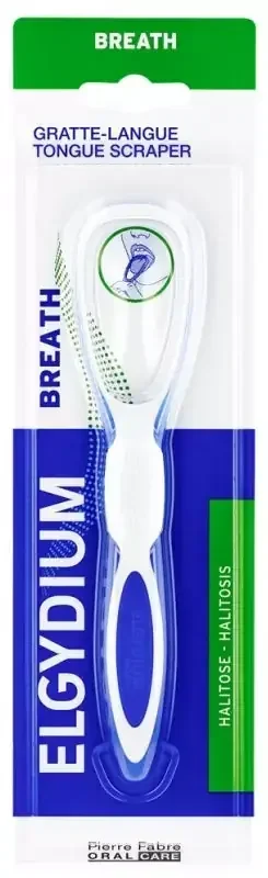 Elgydium Breath – Gratte Langue – Couleur Bleu