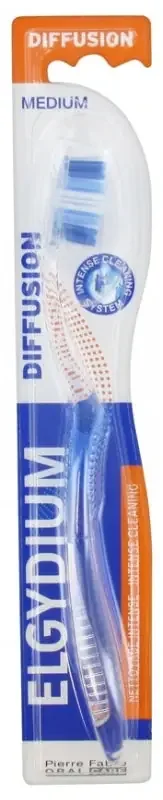 Elgydium Brosse à Dents Diffusion Médium – Couleur Bleu