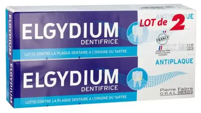 Elgydium Dentifrice Anti-Plaque – Offre Spéciale Duo 2 x 75 ml