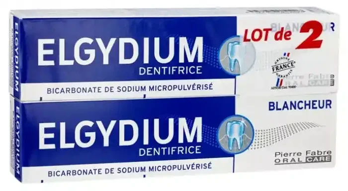 Elgydium Dentifrice Blancheur – Offre Spéciale Duo 2 x 75 ml