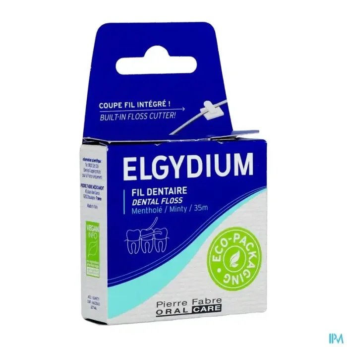 Elgydium fil dentaire cire menthole 35m