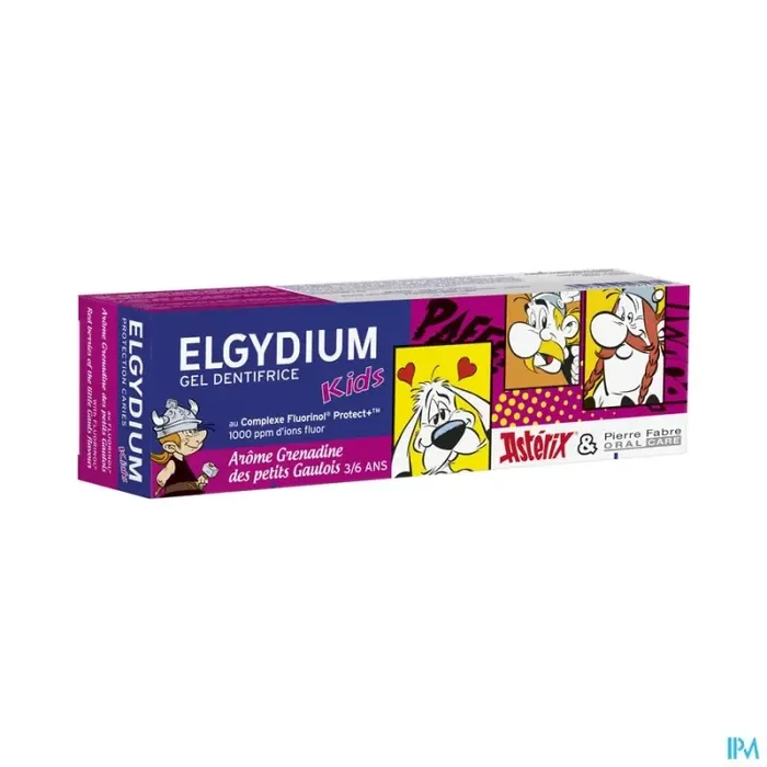 Elgydium kids gel dentifrice grenadine asterix 50ml
