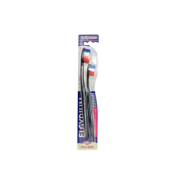 ELGYDIUM LA COCORICO BROSSE à DENTS SOUPLE ADULTE & ENFANT X2