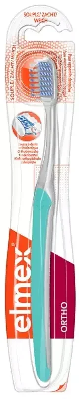Elmex Anti-Caries Ortho Brosse à Dents – Couleur Orange