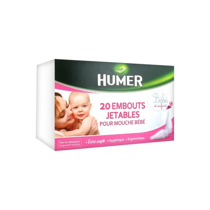EMBOUTS JETABLES POUR MOUCHE BÉBÉ X20 HUMER