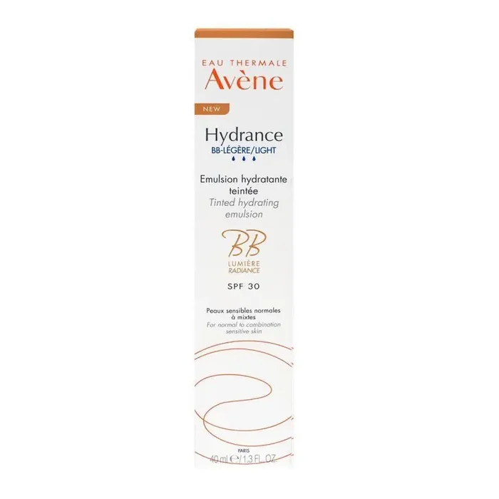 Emulsion hydratante teinté Hydrance BB-légère spf 30 Avene, en tube 40 mL
