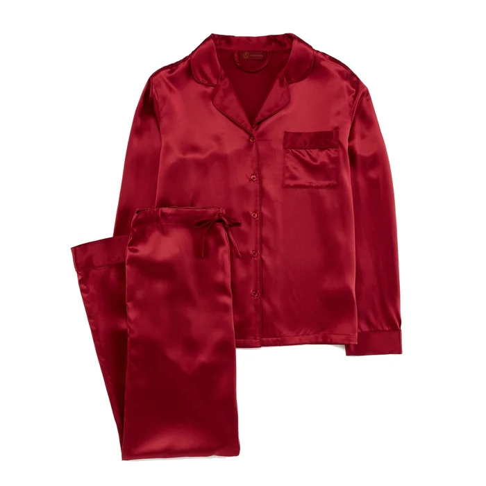 ESPA Silk Pyjamas – Claret Rose – M